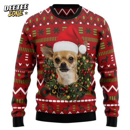 Playful Chihuahua Merry Christmas Ugly Christmas Sweater