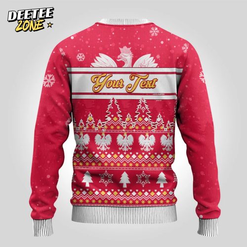 Poland Christmas Ugly Christmas Sweater Wesolych Swiat Polish Eagle