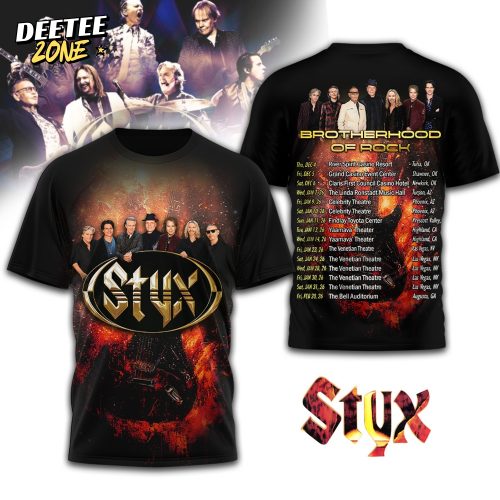 Premium Styx Brotherhood of rock tour 3D Shirt TD