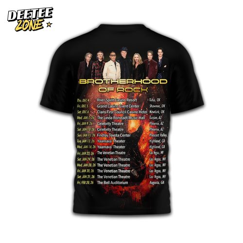 Premium Styx Brotherhood of rock tour 3D Shirt TD