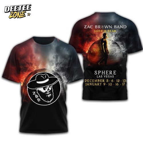 Premium Zac Brown Band Love & Fear 3D Shirt TD