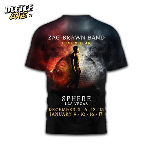 Premium Zac Brown Band Love & Fear 3D Shirt TD