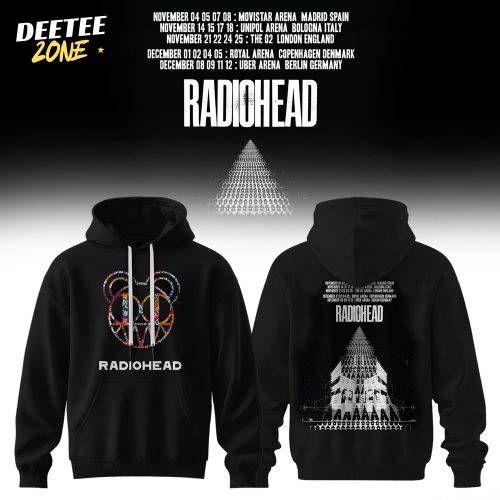 Radiohead Europe Tour 2025 – Limited Edition Merch Hoodie