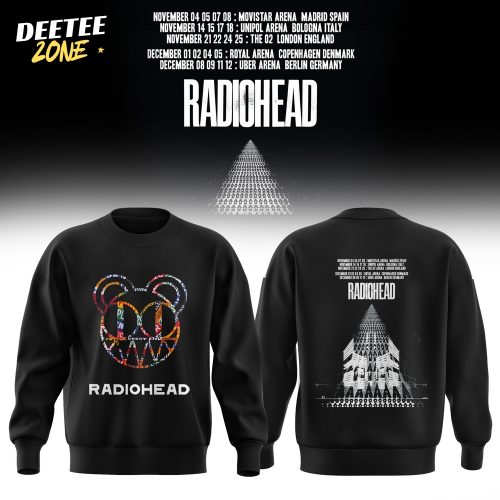 Radiohead Europe Tour 2025 – Limited Edition Merch Sweatshirt