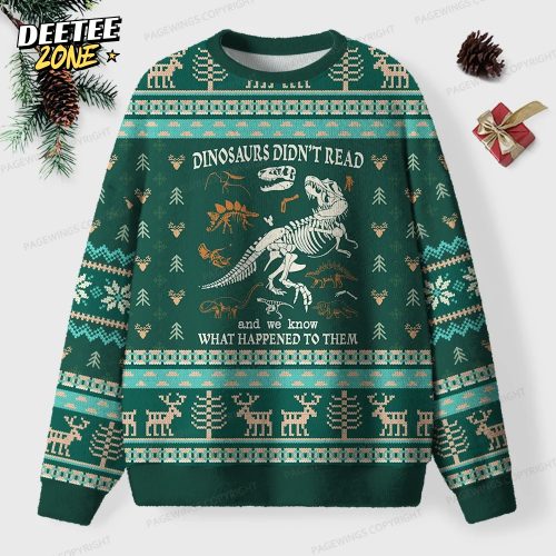 Read And We Know What Happened To Them Unisex Ugly Knit Christmas Sweater