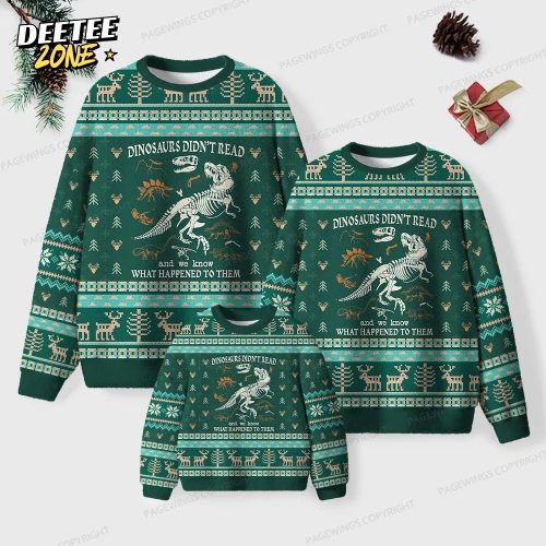 Read And We Know What Happened To Them Unisex Ugly Knit Christmas Sweater
