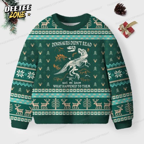 Read And We Know What Happened To Them Unisex Ugly Knit Christmas Sweater