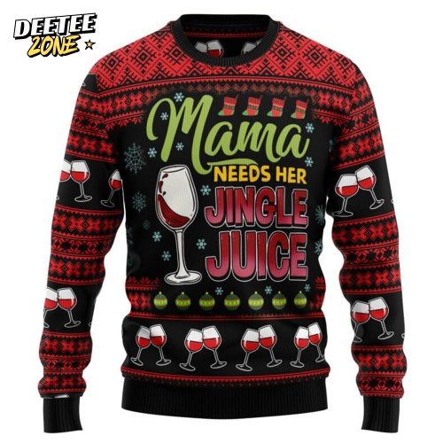 Red Wine Mama Ugly Christmas Sweater