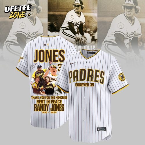 San Diego Padres Forever remembered, Thank you, Randy Jones Limited Baseball jersey