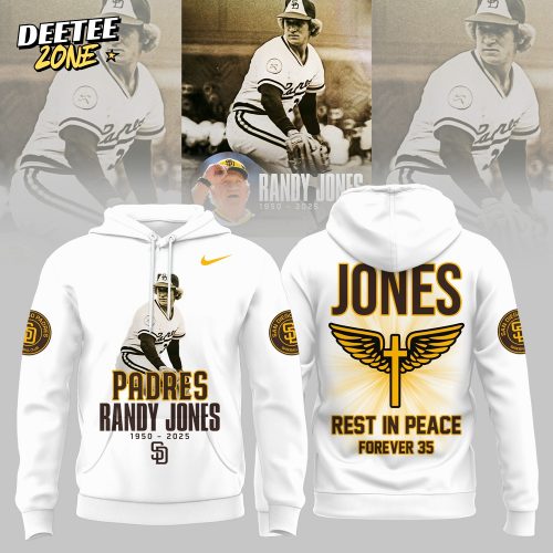 San Diego Padres Forever remembered, Thank you, Randy Jones Limited Hoodie