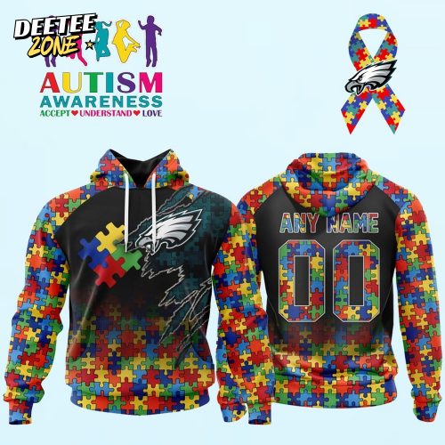 Special Edition Philadelphia Eagles x Autism Awareness-3D Unisex Hoodie
