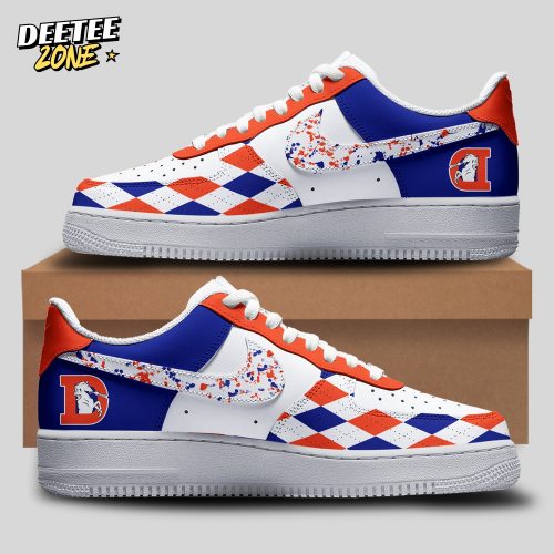 Special New Denver Broncos Orange Rush Customs Sneakers