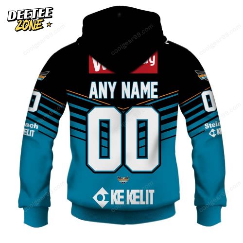 Steinbach Black Wings Linz ICEHL 2526 Home Jersey Style Hoodie