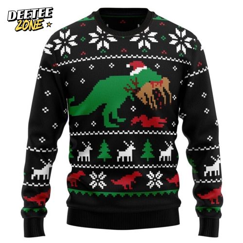 T-Rex Ugly Christmas Sweater