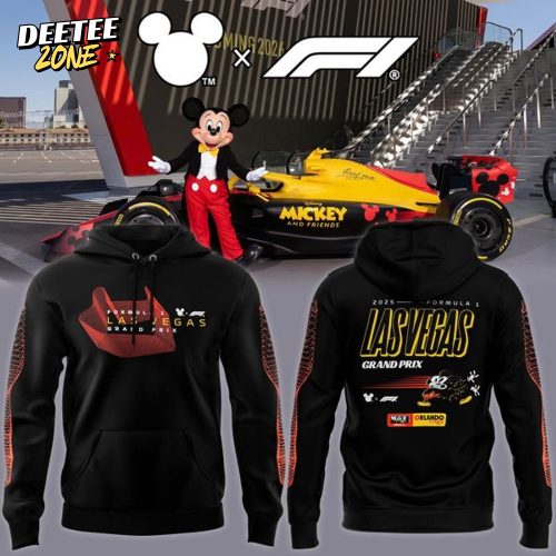 The Disney x Formula 1 2025 Lasvegas GP Limited Hoodie – Black