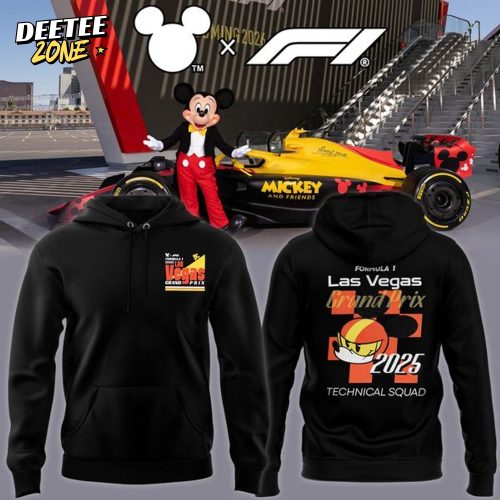 The Disney x Formula 1 Lasvegas GP 2025 Hoodie – Black