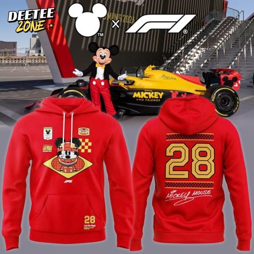 The Disney x Formula 1 Lasvegas GP 2025 Hoodie – Red