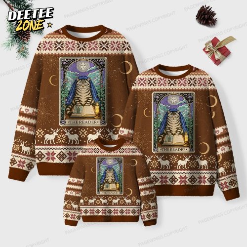The Reader Unisex Ugly Knit Christmas Sweater