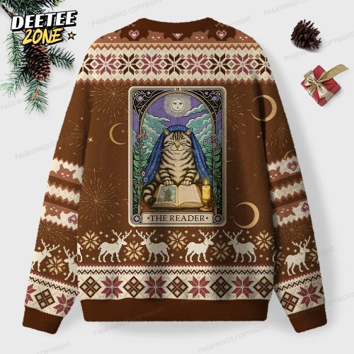 The Reader Unisex Ugly Knit Christmas Sweater