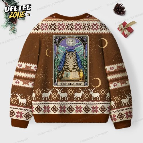 The Reader Unisex Ugly Knit Christmas Sweater