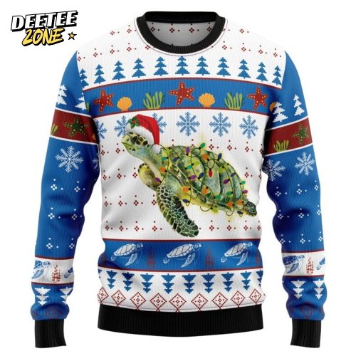 Turtle Xmas Ugly Christmas Sweater