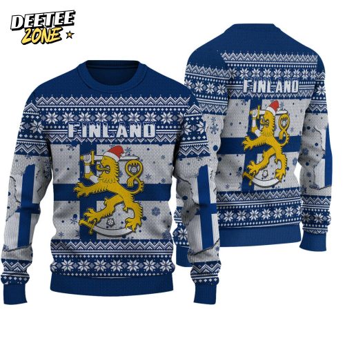 Ugly Sweater Finland Christmas Knitted Sweater