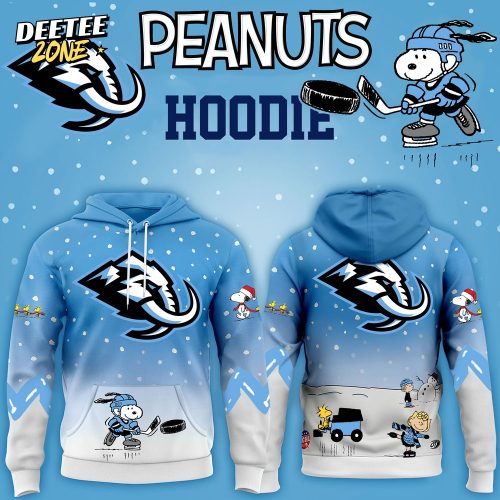 Utah Mammoth x Peanuts Hoodie Christmas Limited Edition-3D Unisex Hoodie