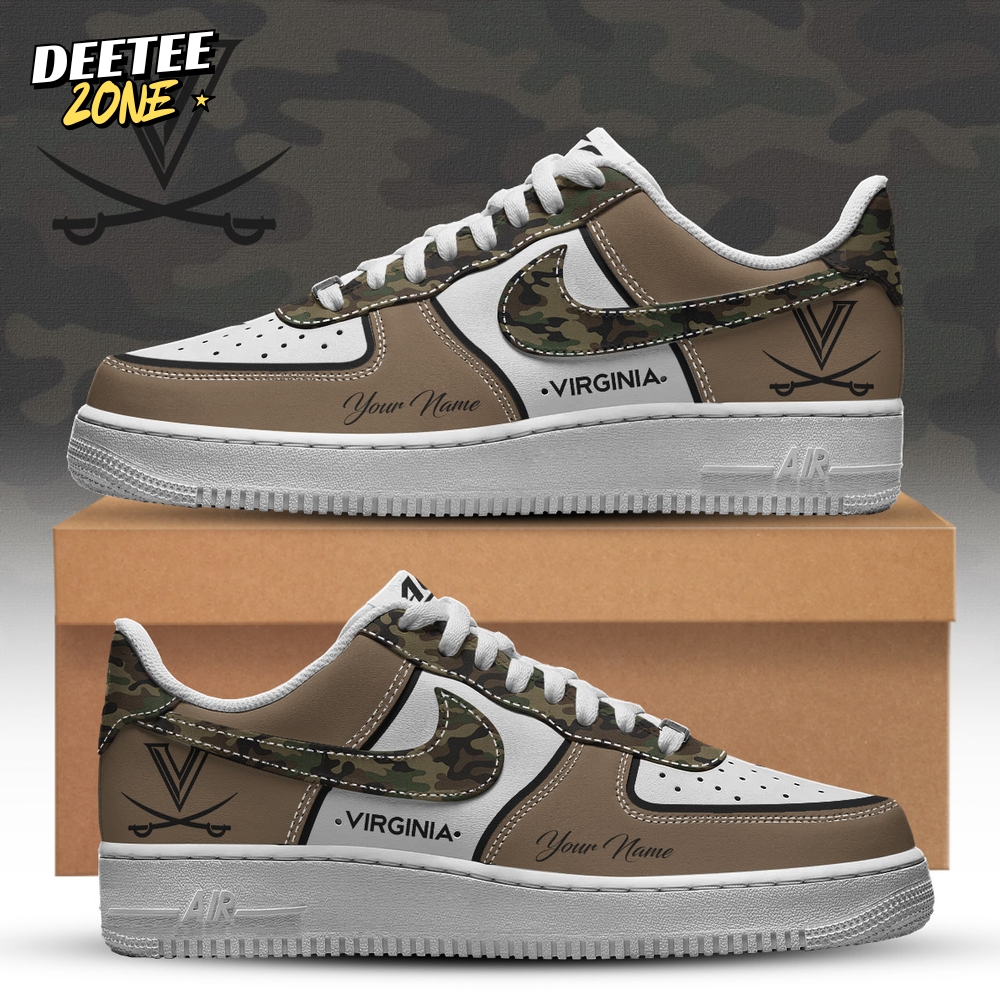 Virginia Football x Camo Sneaker Limited Edition AF1 Shoes Virginia Football x Camo Sneaker Limited Edition AF1 Shoes