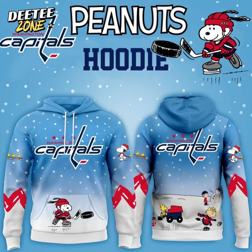 Washington Capitals x Peanuts Hoodie Christmas Limited Edition-3D Unisex Hoodie