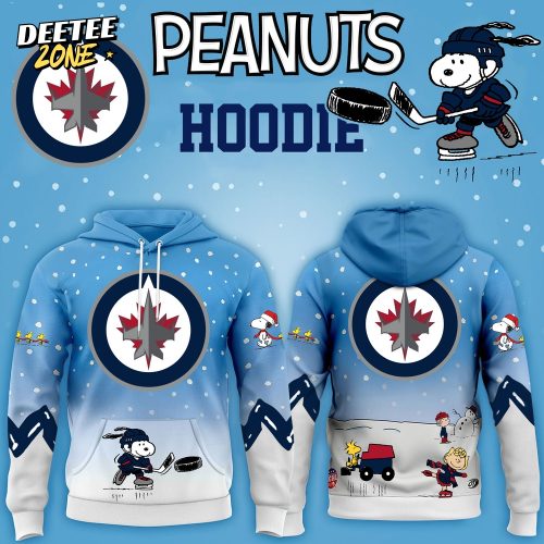 Winnipeg Jets x Peanuts Hoodie Christmas Limited Edition-3D Unisex Hoodie