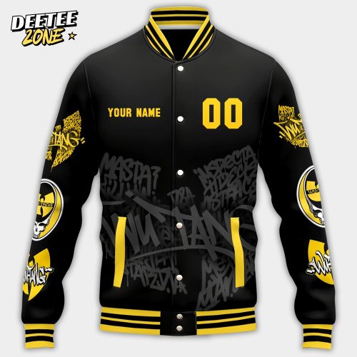 Wu-tang CLan Baseball Jacket – Black