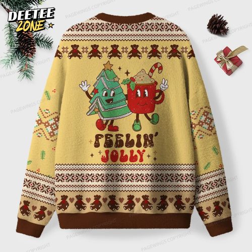Y’All Feelin’ Jolly Unisex Ugly Knit Christmas Sweater
