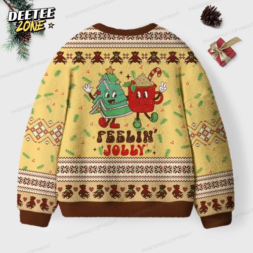 Y’All Feelin’ Jolly Unisex Ugly Knit Christmas Sweater