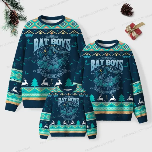 Bat Boys Unisex Ugly Knit Christmas Sweater