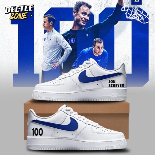 2025 Limited edition Shoes “100 win” Coach Jon Scheyer for fans Duke Blue Devils men’s basketball