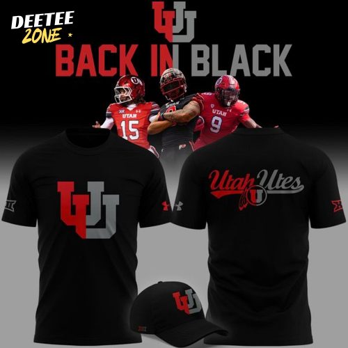 2025 Limited edition T-Shirt “Back In Black” Utah Utes football for fans