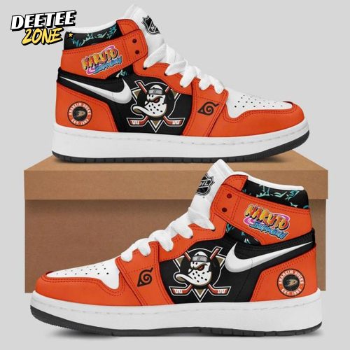 Anaheim Ducks ” Anime Night ” Naruto Shippuden Specialty Sneaker AJ1