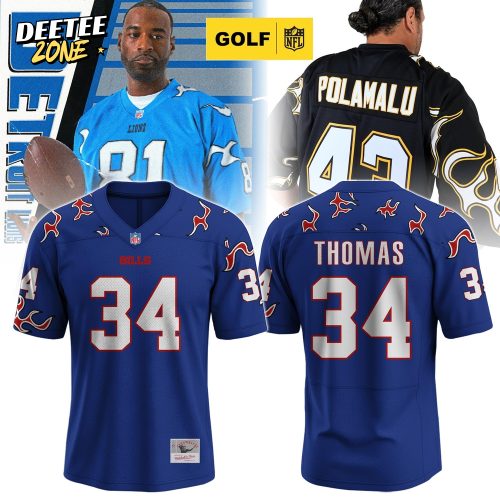 BUF Legacy: THURMAN THOMAS #34 Flame Jersey