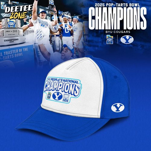 BYU Cougars 2025 Pop-Tarts Bowl Champions Locker Room Hoodie