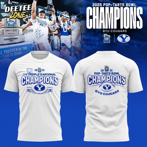 BYU Cougars 2025 Pop-Tarts Bowl Champions Locker Room T-shirt