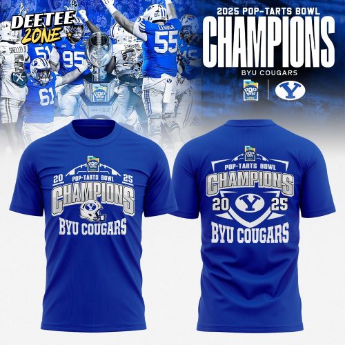 BYU Cougars 2025 Pop-Tarts Bowl Champions T-shirt