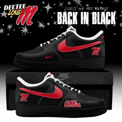 Back In Black Ole Miss Rebels 2025 AF1 Special Edition