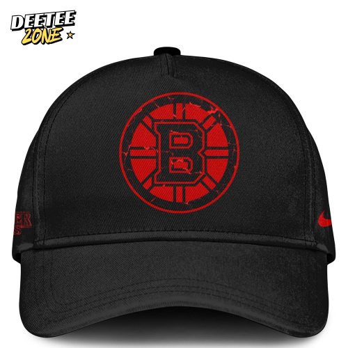 Boston Bruins x Stranger Things Jersey with a bold red–black design