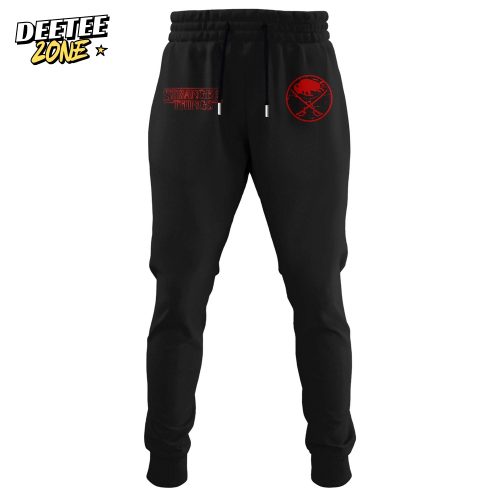 Buffalo Sabres x Stranger Things Jersey with a bold red–black design