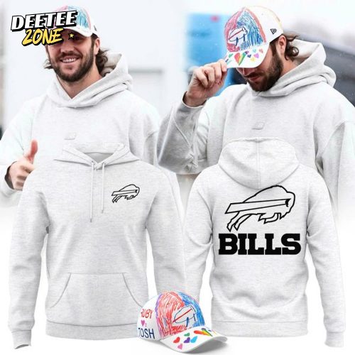 Bufffalo Bills Logo Gray Hoodie