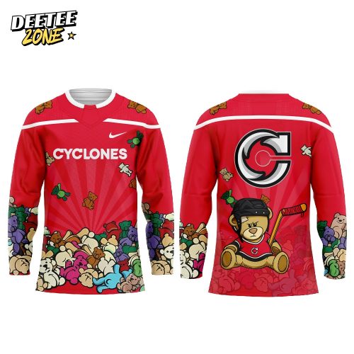 C Cyclones Teddy Bear Toss Night 2025 Combo Hockey Jersey