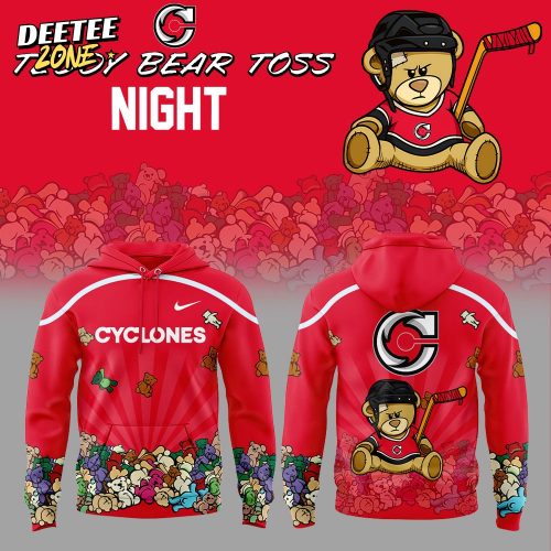 C Cyclones Teddy Bear Toss Night 2025 Combo Hoodie