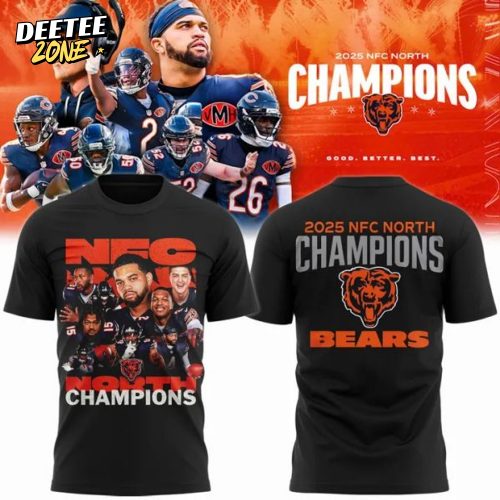 Chiago Bears 2025 NFC North Champions T-shirt