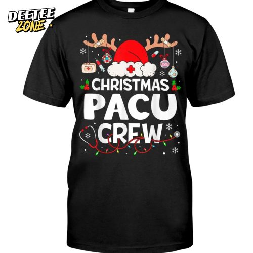 Christmas Pacu Crew Reindeer Anesthesia Premium Fit Mens Tee