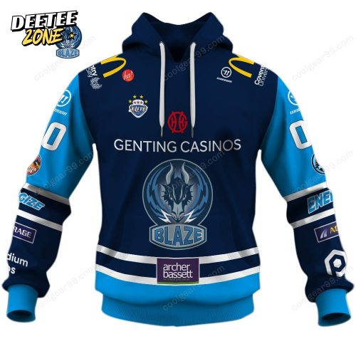 Coventry Blaze EIHL 2526 Home Jersey Style Hoodie